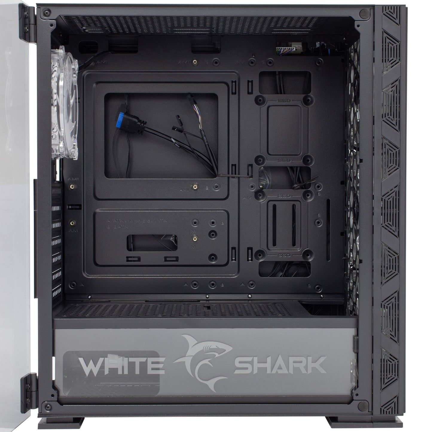 Компьютерный корпус White Shark GCC-2301 Warhead-2 RGB — ATX Mid Tower, черный, E-ATX/ATX/M-ATX/ITX