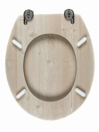 PVC veneer toilet seat, moisture resistant, Beldray LA033710WOKEU7