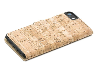 iPhone 7 cork book cover with polycarbonate from Tellur