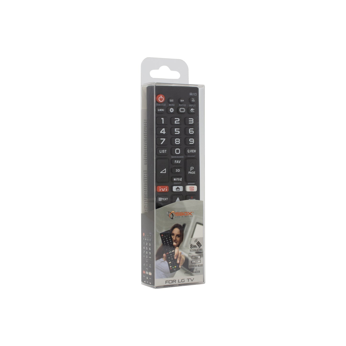 Remote control Sbox RC-01403 for LG TVs