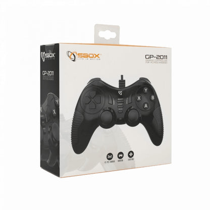 Gamepad ar vibrāciju un 19 taustiņiem, Sbox GP-2011 PC/PS3/Android TV