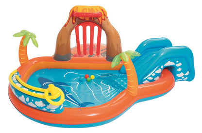 Inflatable Play Center with Slide Bestway 53069 Lava Lagoon