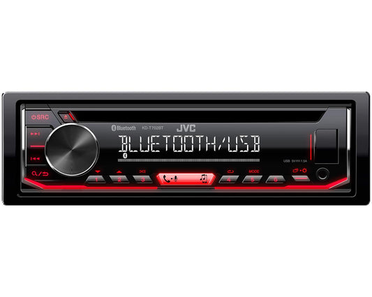 Car Magnetola with Bluetooth and Spotify Control - JVC KD-T702BT