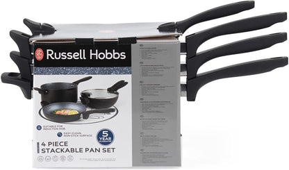 Set of pans 4 pcs. Russell Hobbs RH01840EU7 Stackable Metallic Marble