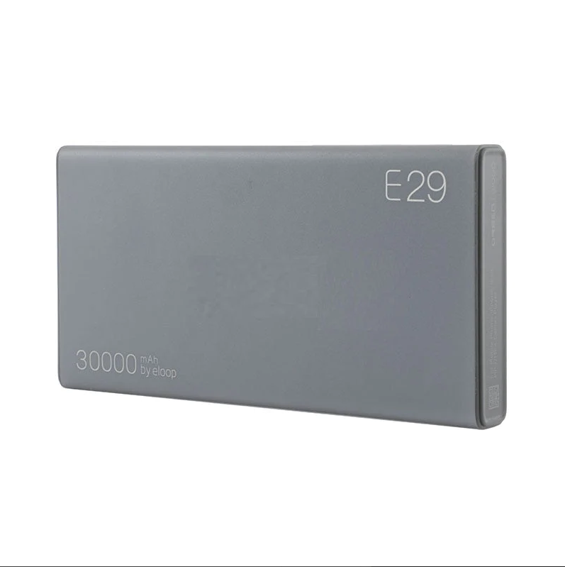 Мобильный аккумулятор Eloop E29 30000 мАч черный