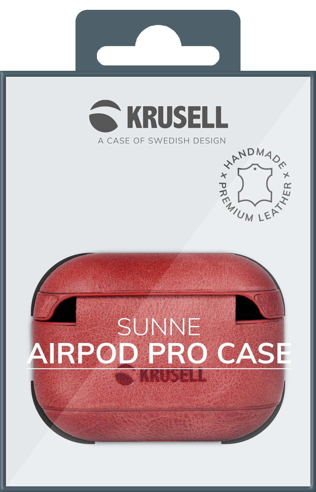 AirPods Pro Vāciņš Vintage Sarkans - Krusell Sunne