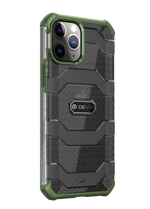 Shockproof cover for iPhone 12/12 Pro, green - Devia Vanguard