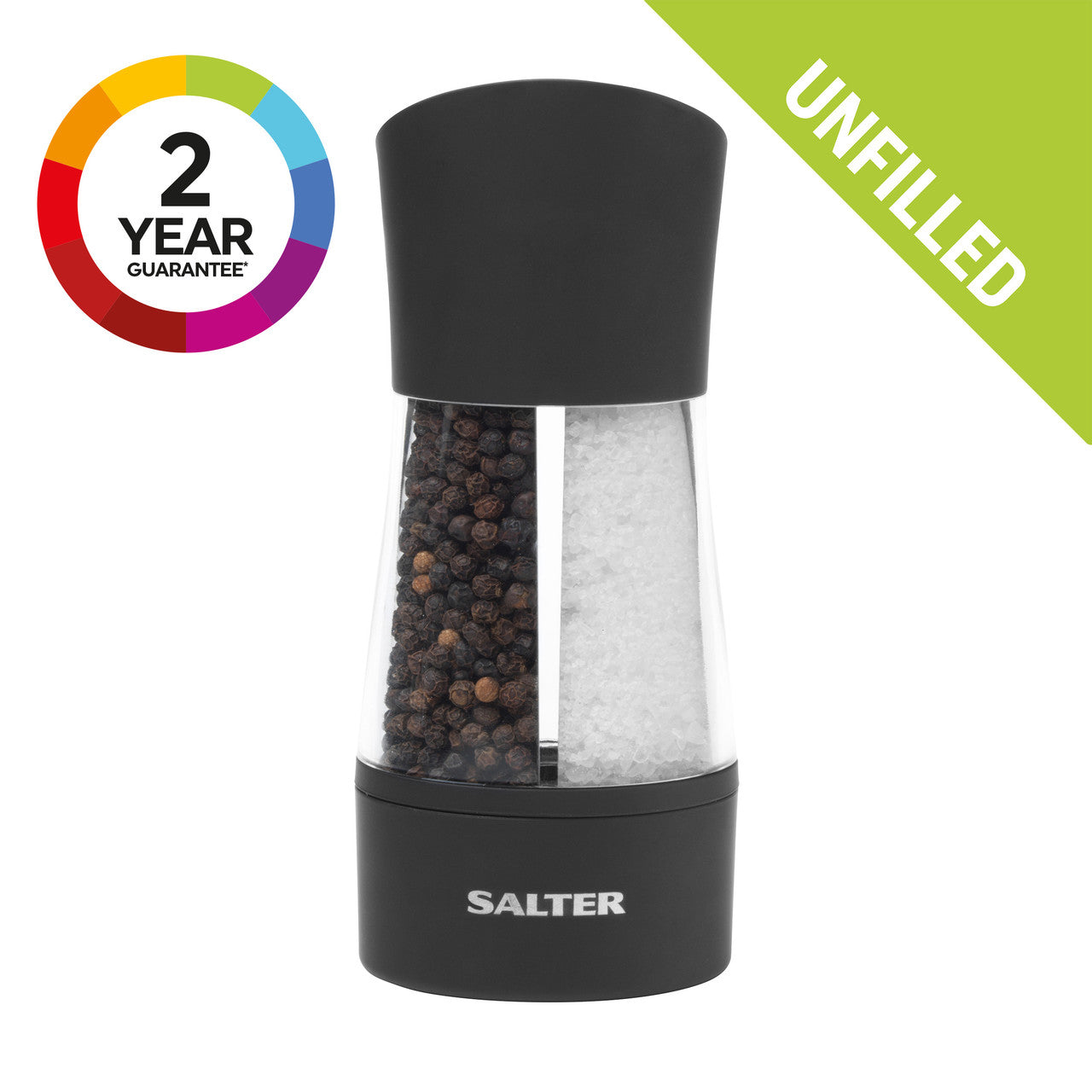 Double salt and pepper mill with mechanism Salter 7612