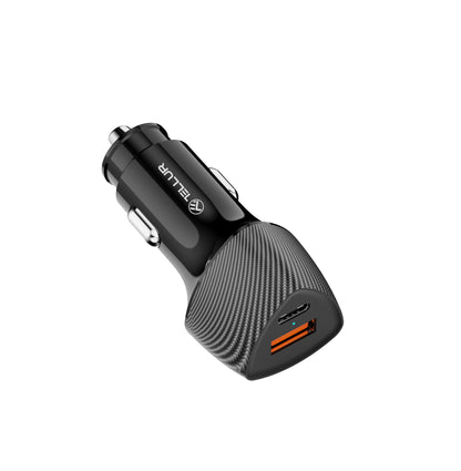 Tellur FCC10 car charger 38W, 6A (PD20W + QC3.0) black