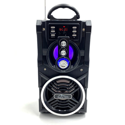 Bluetooth Speaker with Karaoke, 18W, LED Display, FM Radio, Media-Tech MT3150 Partybox