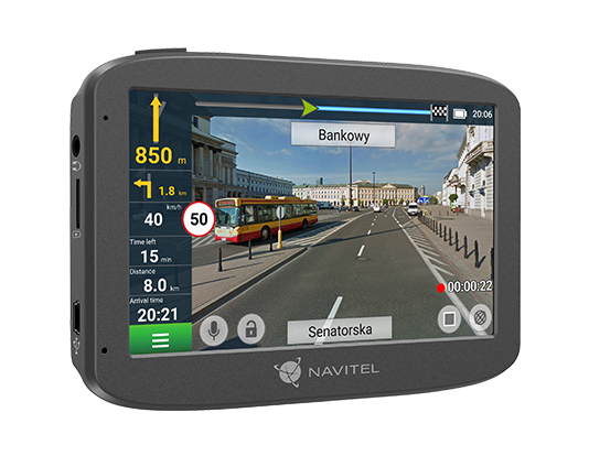 Auto videoreģistrators Navitel RE 5 DUAL ar 5" skārienekrānu un Full HD kameru