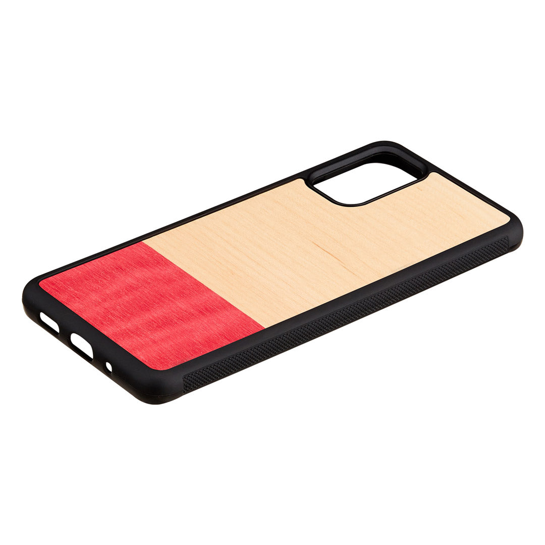 Galaxy S20+ Compatible Black Wood and Polycarbonate Cover - MAN&amp;WOOD