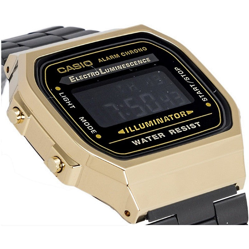 Digital Wristwatch Unisex Gold - CASIO Vintage A168WEGB-1BEF