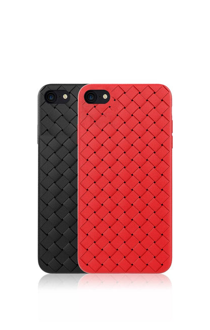 iPhone SE2 Protective Cover with Braided Design, Devia, Red