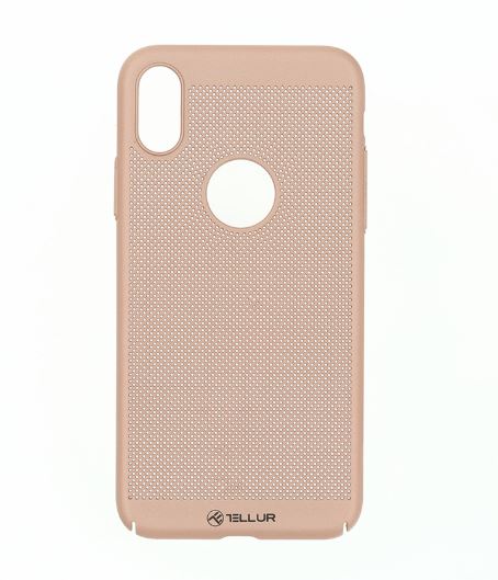 Protective cover with heat dissipation for iPhone X/XS, rose gold, Tellur