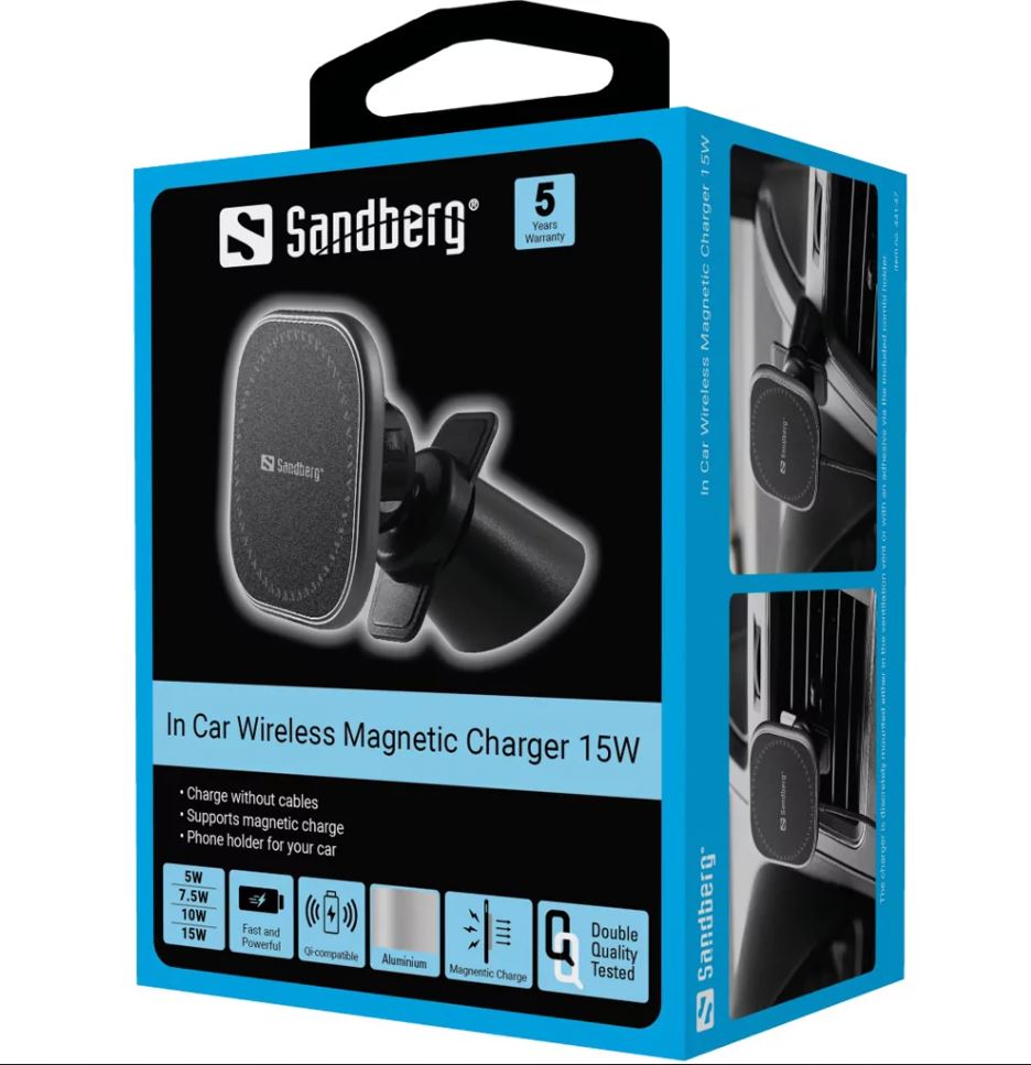 Sandberg 441-47 In Car Wireless Magnetic 15W 