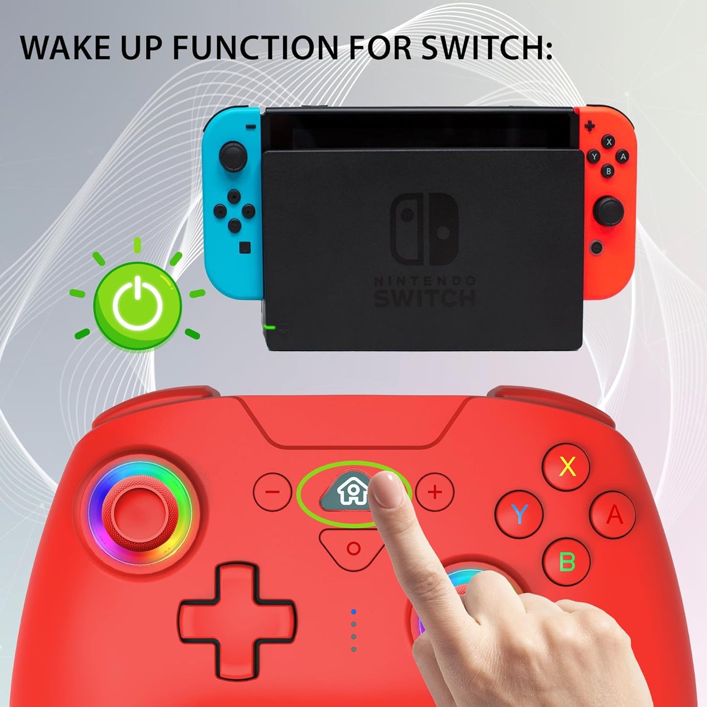 Wireless LED Controller Switch, Red Color - Subsonic