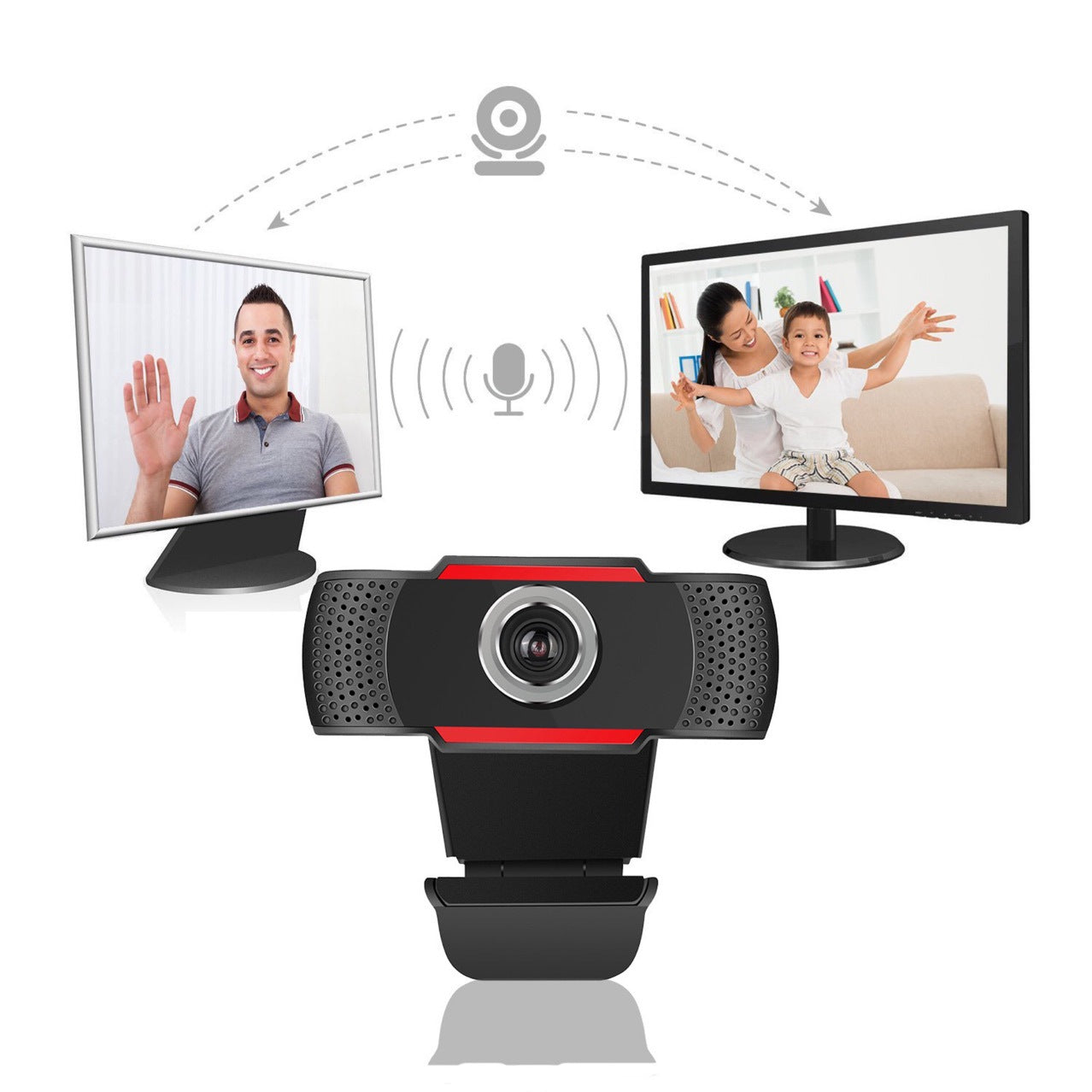 Webcam with built-in microphone, Manta W182, 1080p resolution