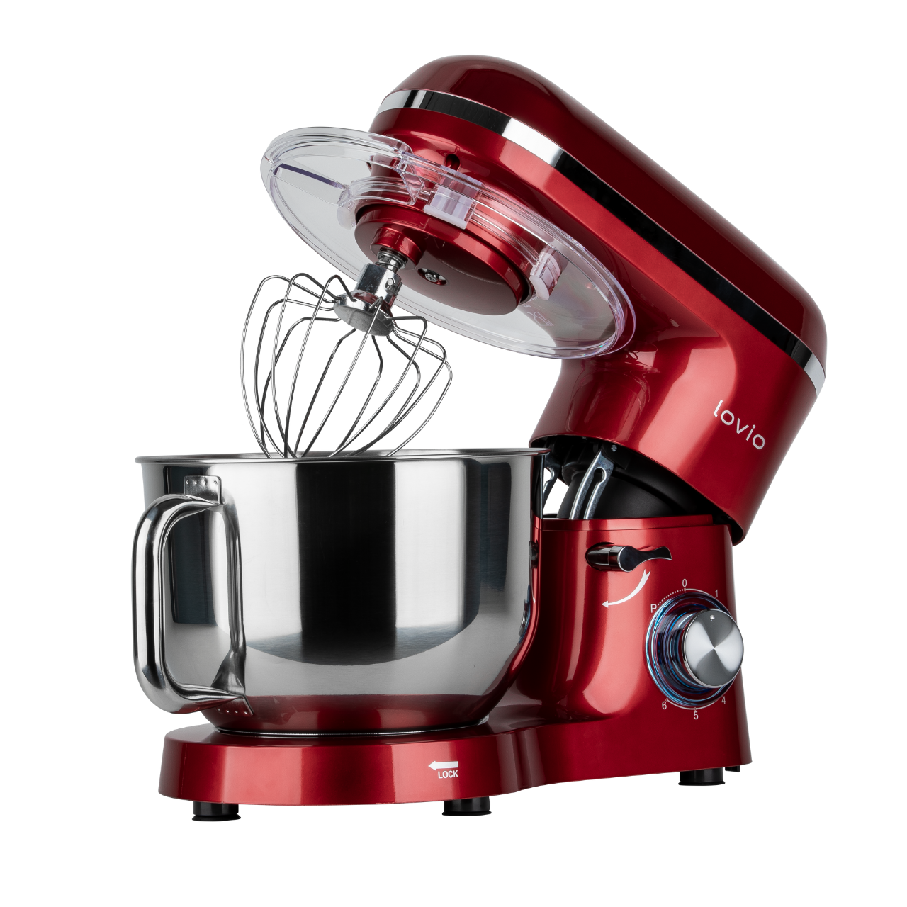 Stationary mixer 6.2L, 1900W, Lovio ChefAssistant Red