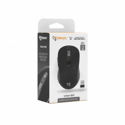 Sbox Wireless Mouse WM-911B Black