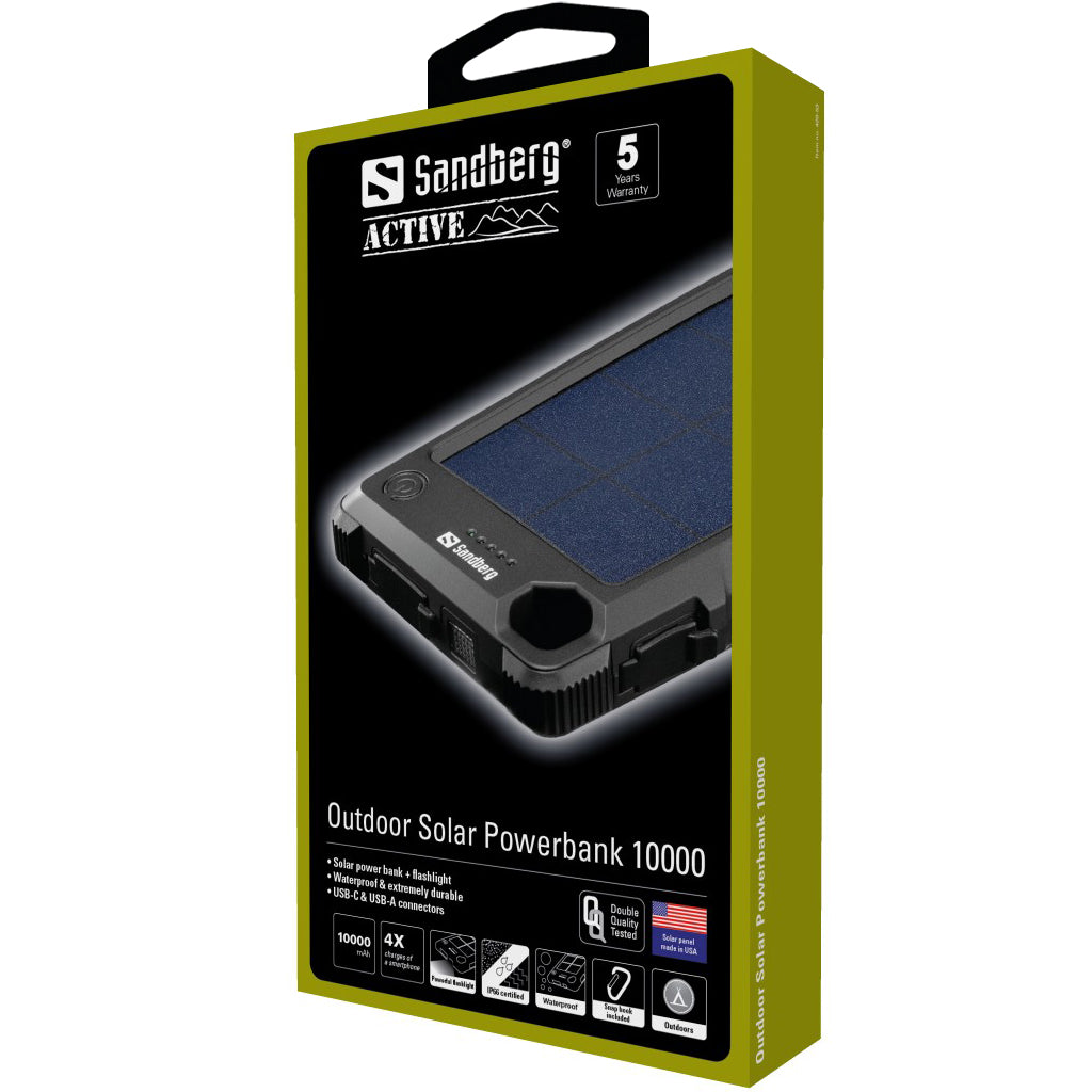 Outdoor Solar Energy Powerbank 10000mAh - Sandberg 420-53 