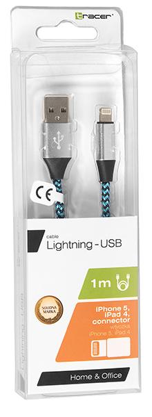 Tracer 46269 Lighting USB 2.0 Iphone AM 1m Black Blue