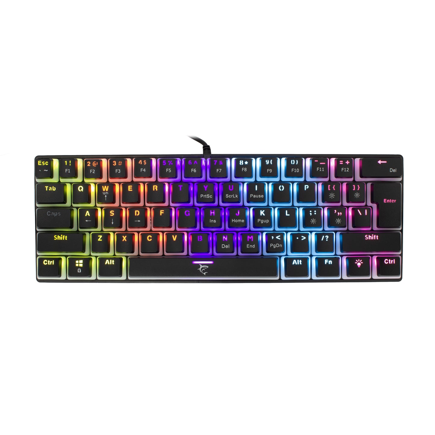 Mehāniskā Tastatūra ar Zilajiem Slēdžiem White Shark GK-2202 Ashiko