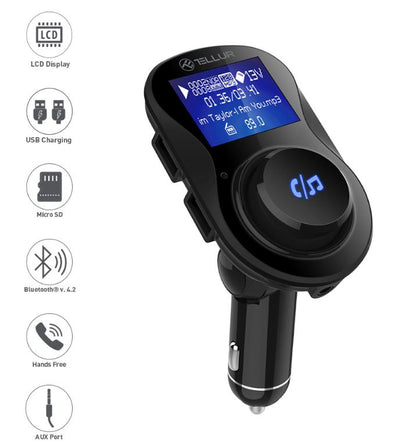 Tellur FMT-B3 FM transmitter with Bluetooth, USB, microSD and AUX support
