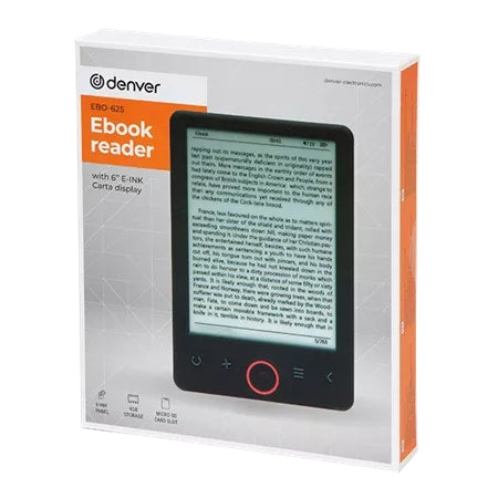 E-book reader Denver EBO-626 6" with 4GB memory