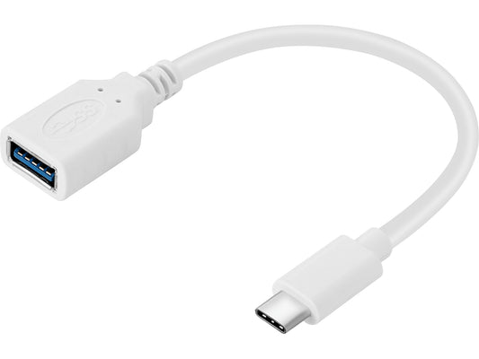 Конвертер USB-C в USB 3.0, Sandberg 136-05, скорость 5 Гбит/с, кабель 22 см