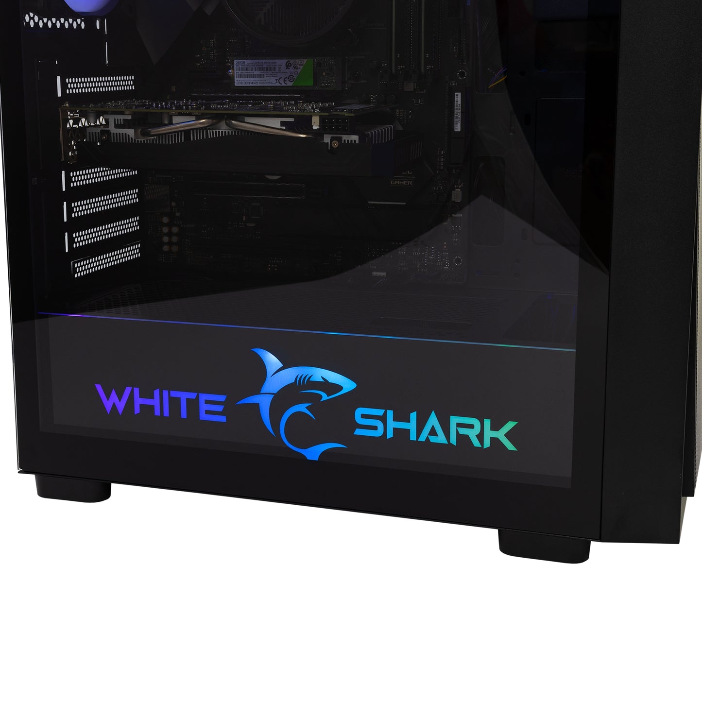 Computer case with RGB fans, White Shark WARHEAD 3 