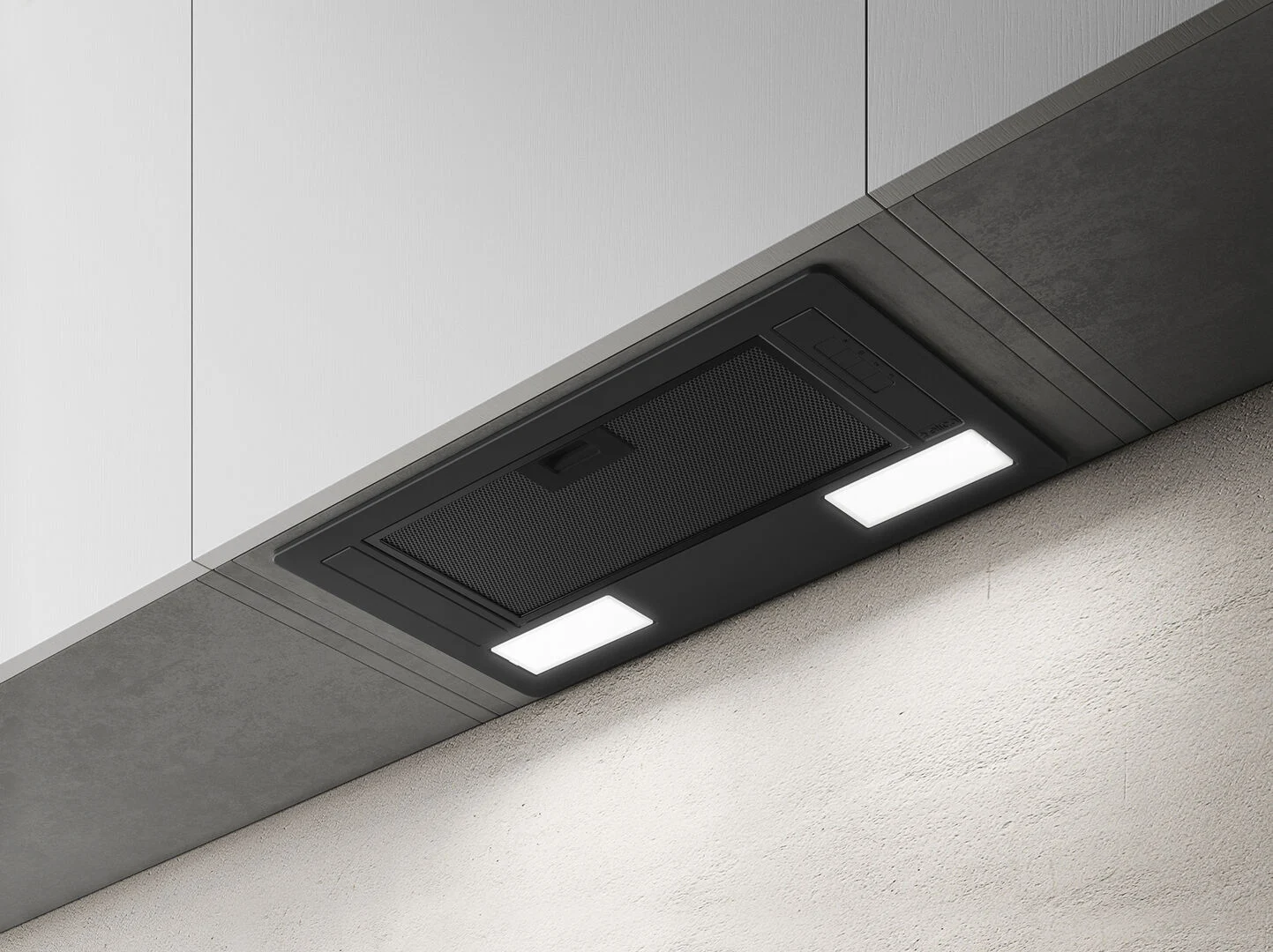 Hood, Black, LED Lighting - Elica ERA C BL/A/52