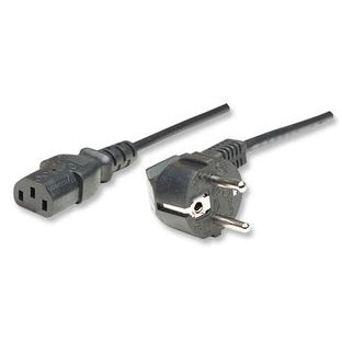 Computer power cable 2m, black, Sbox PC-POWER-CAB