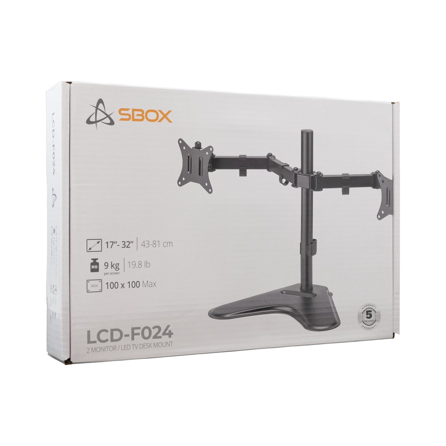 Sbox LCD-F024-2 (13-32/2x8kg/100x100)