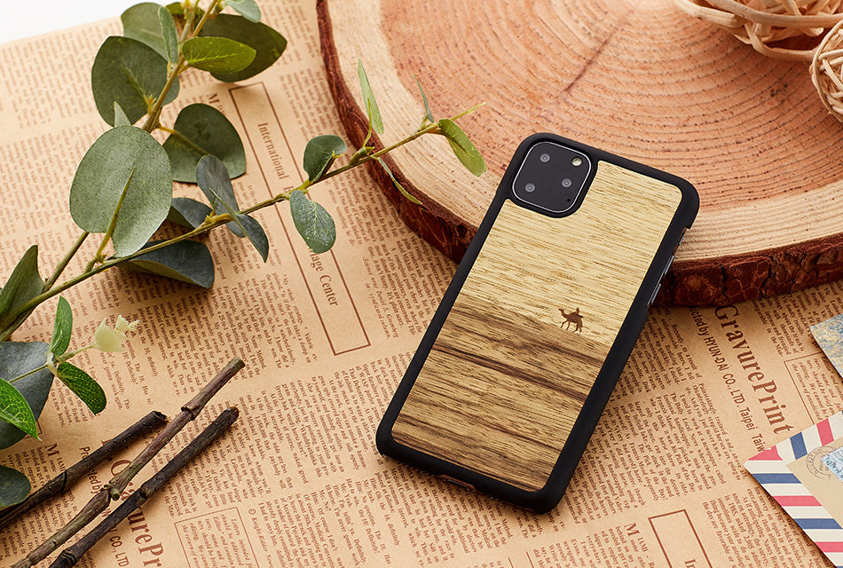 iPhone 11 Pro cover, natural wood, MAN&amp;WOOD