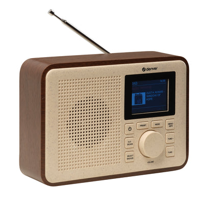 DAB+ digital radio with Bluetooth, Denver Greenline DAB-60DW