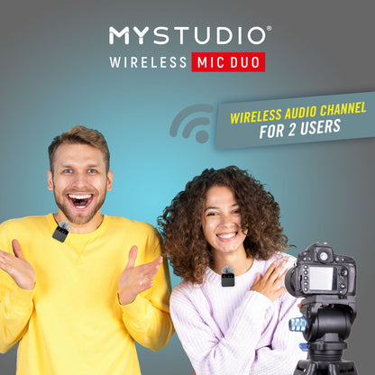 Bezvadu mikrofons ar augstu skaņas kvalitāti Easypix MyStudio 62022