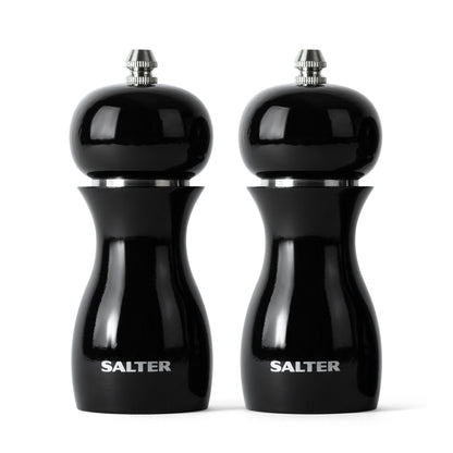 Salt and pepper mill with a glossy finish, Salter 7613 BKXRA