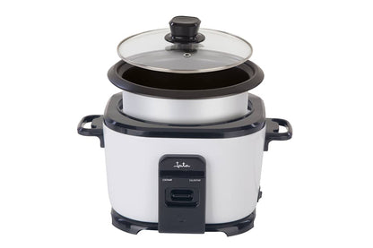 Rice Cooker, 1L Capacity, Tempered Glass Lid, Automatic Switch to Warm Function, Non-Stick Coating
