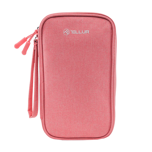 Universal travel cable organizer pink Tellur