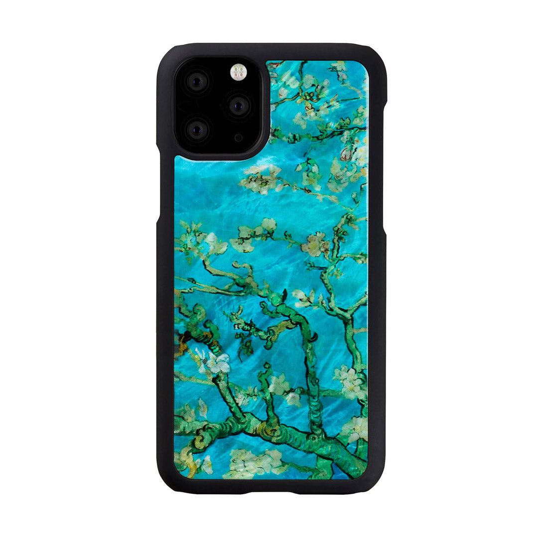 Smartphone case iPhone 11 Pro, mother of pearl, black