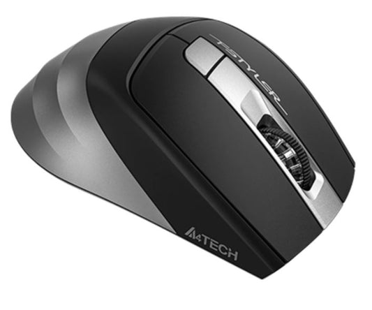 Wireless Mouse with Bluetooth &amp; 2.4G, Smoky Gray - A4Tech FB35