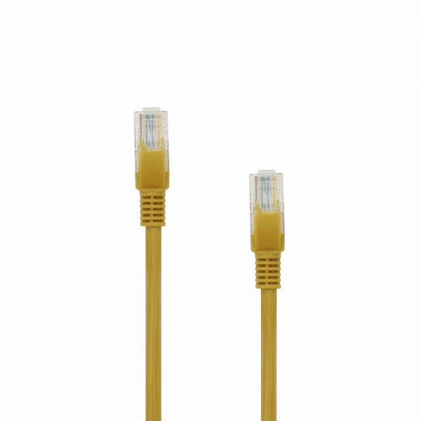 Network cable RJ45, yellow, 0.5m - Sbox UTP-05Y