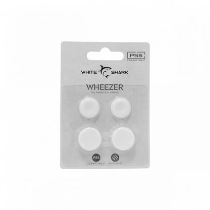 Silicone thumb grips for White Shark PS5-817 Wheezer White, for PS5 controller, white