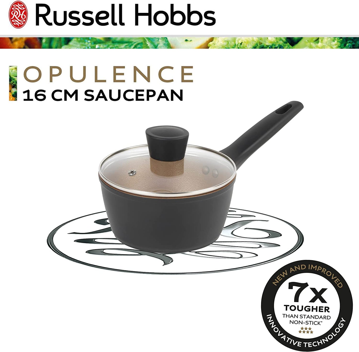 Кастрюля с антипригарным покрытием, 16см - Russell Hobbs Opulence