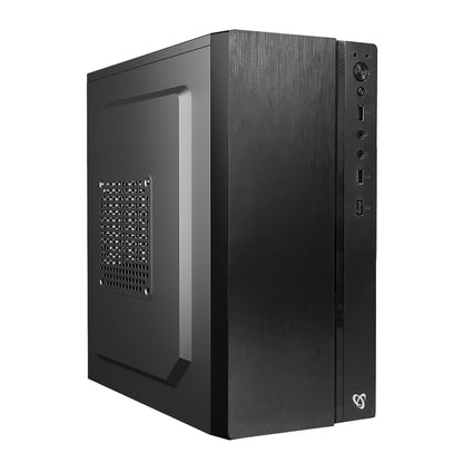 Computer Case Sbox PCC-05 MicroATX - Black, Metal, Mid Tower, M-ATX/ITX, 2x3.5", 1x2.5", Without Power Supply