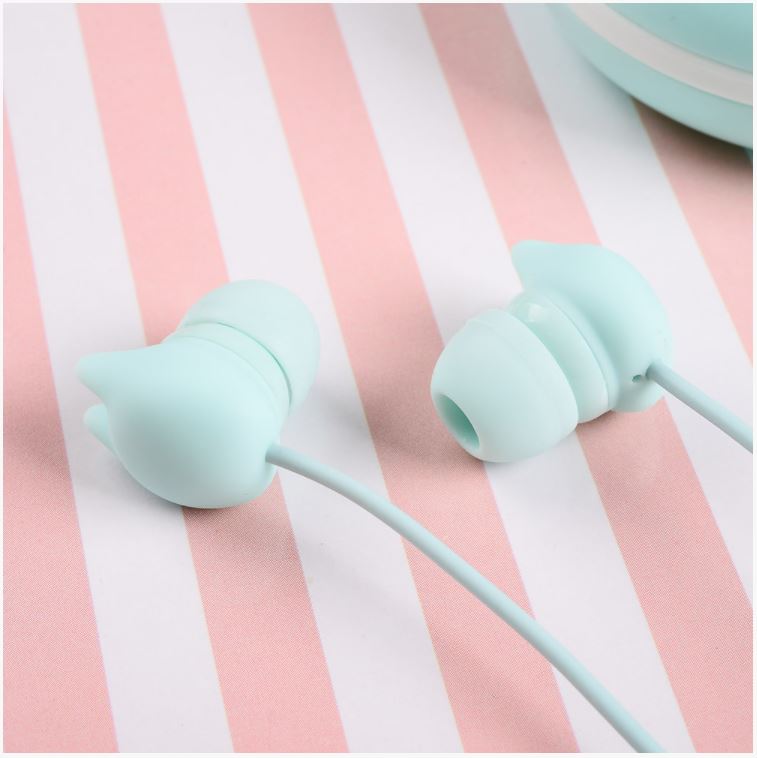 Headphones Tellur Macaron In-Ear, Blue - Colorful Design and Clear Sound