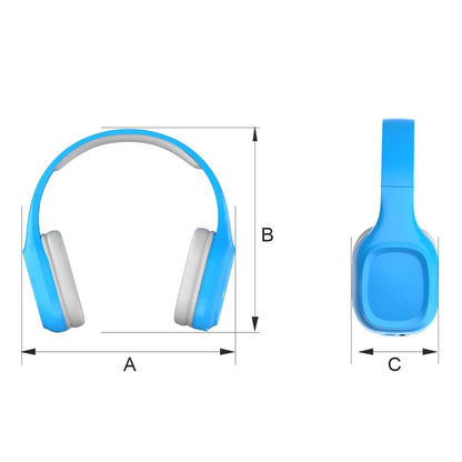 Bluetooth Headphones Blue - Manta HDP802BL