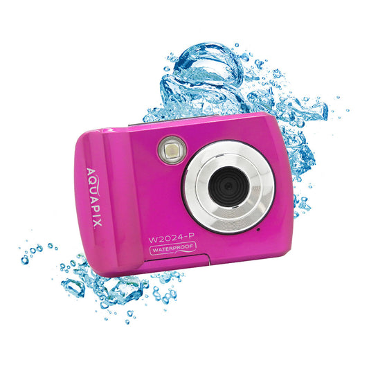 Digital underwater camera for water Aquapix W2024 Splash pink