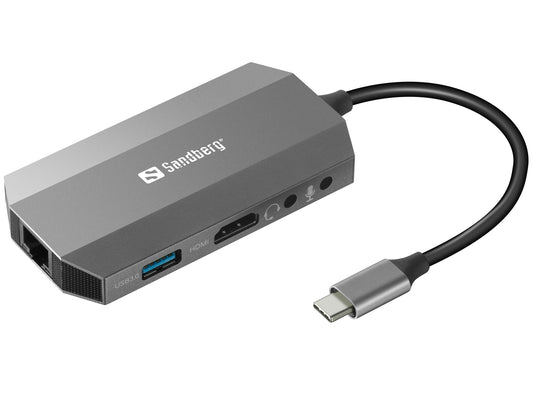 Sandberg 136-33 USB-C 6-in-1 Travel Dock 